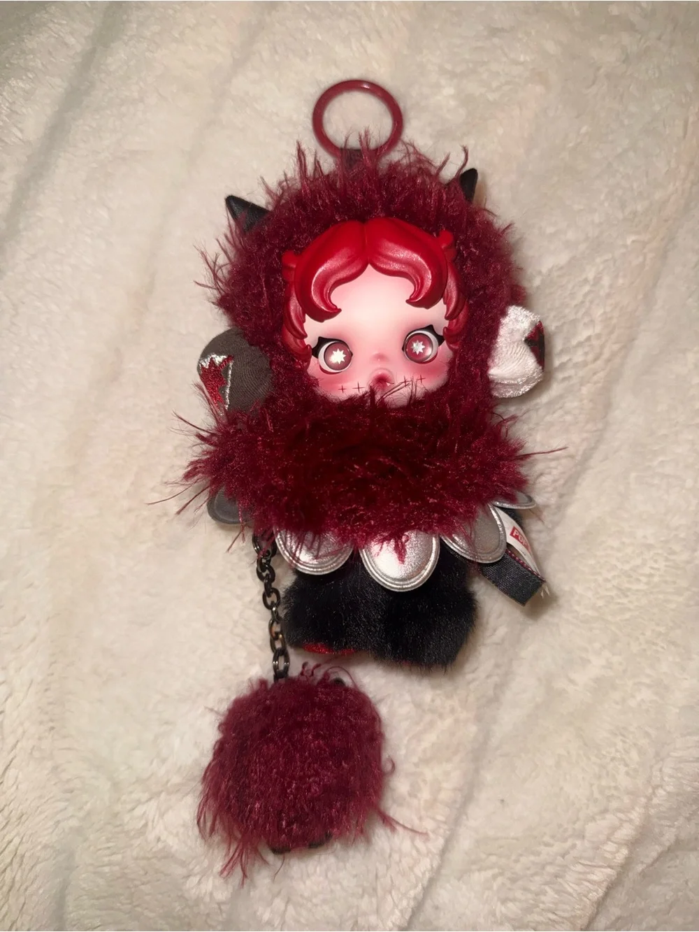 Skullpanda chomp; New red doll pop mart